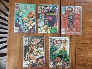 lot 100 image: Marvel Comics - Vintage 60 cent - 1980s - Fantastic Four - #s 260,261,262,263,and 264
