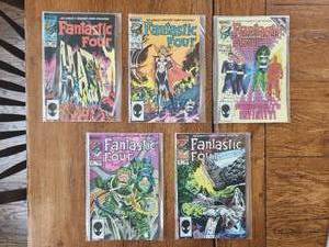lot 84 image: Marvel Comics - Vintage 65 cent - 1980s - Fantastic Four - #s 280,281,282,283, and 284