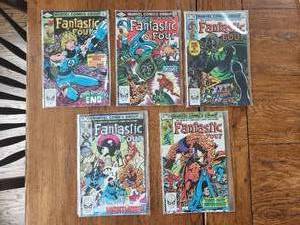lot 118 image: Marvel Comics - Vintage 60 cent - 1980s - Fantastic Four - #s 245,246,247,248, and 249