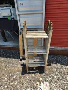 lot 41 image: Werner foldable ladder 6 to 12 foot