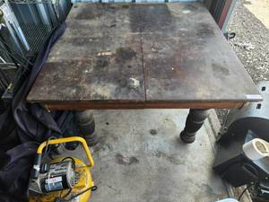 lot 108 image: Vintage wood table - ready for refinishing