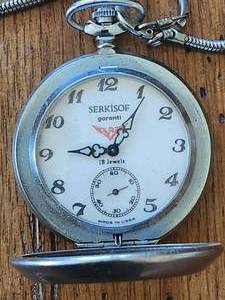 lot 16 image: Vintage Serkisof Garanti - 18 jewels pocket watch