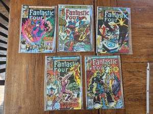 lot 127 image: Marvel Comics - Vintage 50 cent - 1980s - Fantastic Four - #s225,226,227,228, and 229