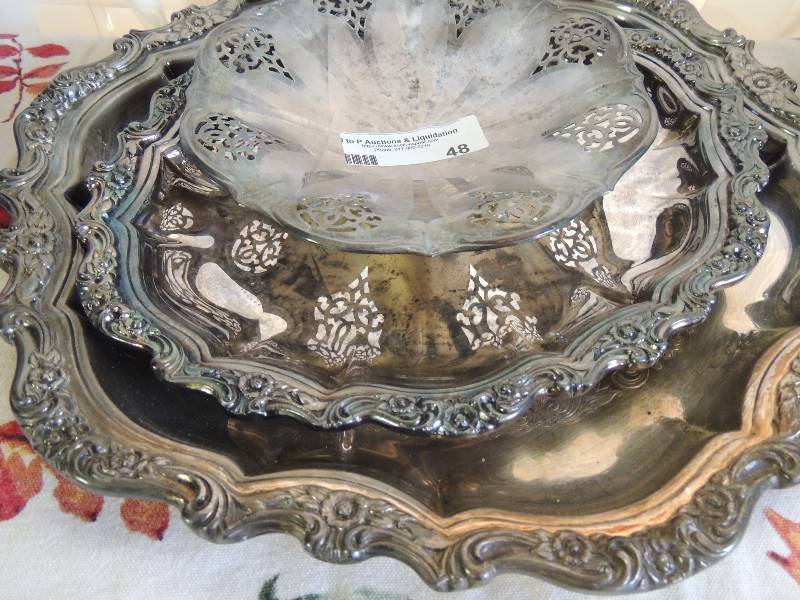 lot 48 image: 2 international serving plates and ...