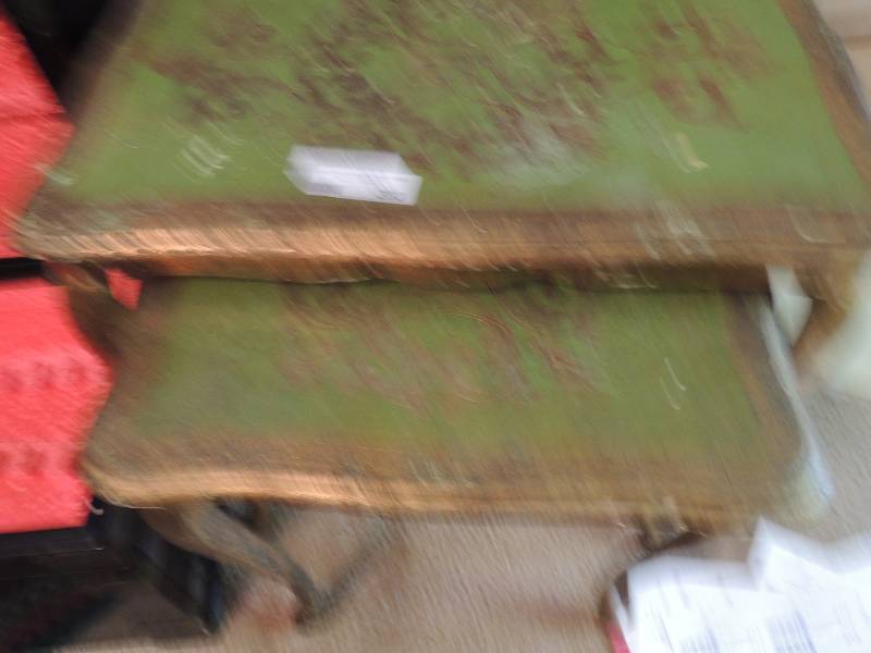 lot 203 image: 2 Nesting Paper Mache Tables...
