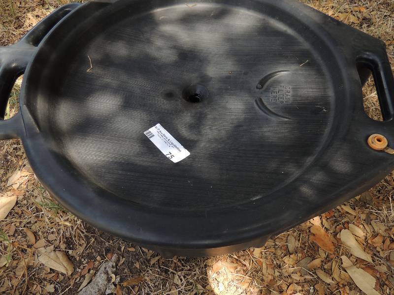 lot 75 image: oil drain pan...