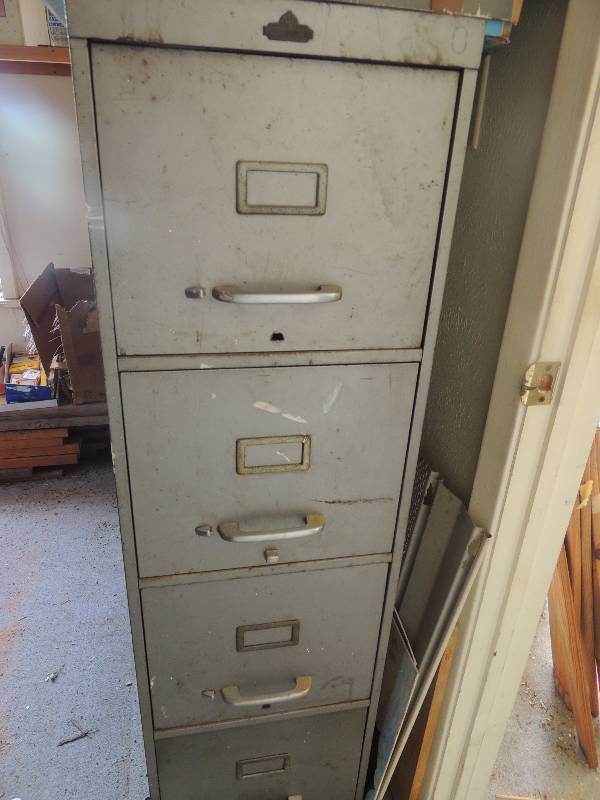 lot 342 image: 4 drawer file cabinet...