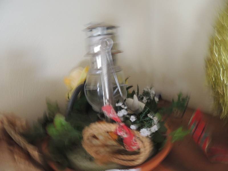 lot 309 image: lantern  and greenery ...