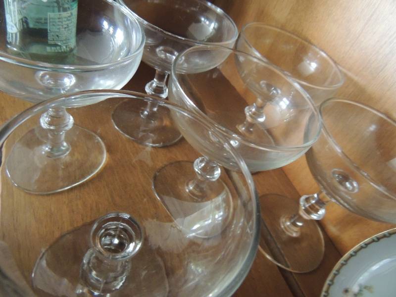 lot 190 image: 6  FOSTORIA CHAMPANGE  GLASSES  -  ...