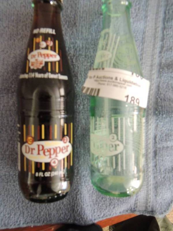 lot 189 image: 2 Dublin Dr. Pepper one opened one ...