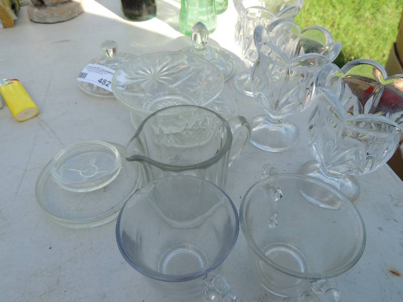 lot 482 image: Misc. votive, cups, pitchers...
