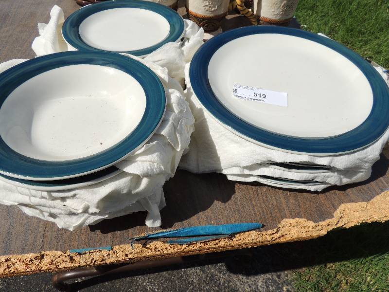 lot 519 image: Totally today dish set -  8 plates...