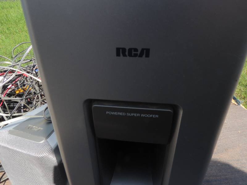 lot 537 image: RCA surround sound system...