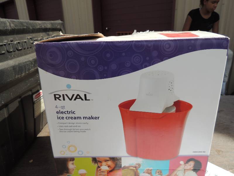 lot 574 image: NIB Rival ice cream maker...