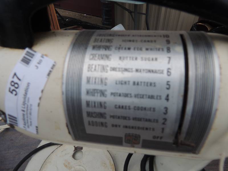 lot 587 image: Montgomery ward stand mixer...
