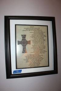 lot 12 image: Framed scripture wall art - 17x20