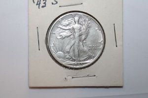 lot 140 image: US currency--1943 S Liberty Half Dollar