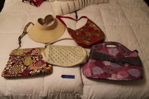 lot 155 image: Purses and bags plus hat, see photos