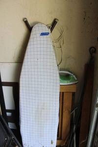 lot 289 image: Ironing board and iron
