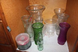 lot 294 image: Misc. flower vases