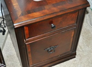 lot 92 image: Ashley Homestore Wooden Two Drawer Filing Cabinet