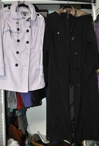 lot 102 image: Clothes Two Coats, Green Envy, and Gallery both Large