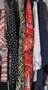 lot 108 image: Clothes Six Medium Size Blouses, Gloria Vanderbilt, Ruby Rd, Karen Scott and More