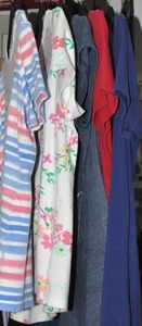 lot 109 image: Clothes Five Large Shirts and T-shirts, Kim Rogers and others