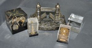 lot 55 image: Laser Etched Lady Bug Cube and more