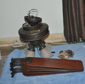 lot 155 image: Ceiling Fan with Light, This was recently taken down