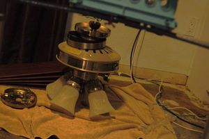 lot 156 image: Ceiling Fan with Light, This was recently taken down