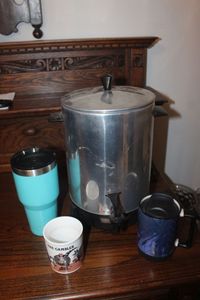 lot 200 image: Coffee Service Urn with Travel Cups