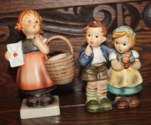 lot 217 image: Two Vintage Goebel West Germany Hummel Figurines (one signed by artist)