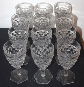 lot 226 image: Twelve Fostoria Glasses