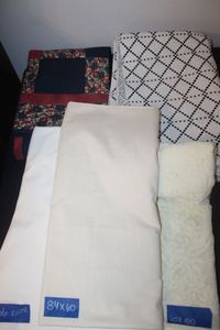 lot 244 image: Table Cloths and Cotton Woven Floor Rug