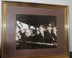 lot 276 image: Vintage Photo President John F. Kennedy in frame Appears to be Photograph, However Authenticity Cannot be Guaranteed.