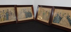 lot 277 image: Victorian theme mahogany Framed Artwork