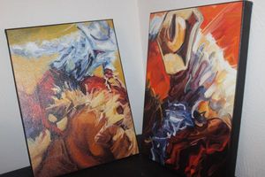 lot 280 image: Stretched Canvas prints