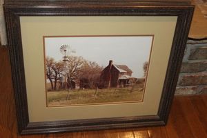 lot 290 image: Depression era farmhouse framed print