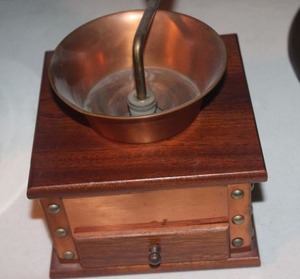 lot 339 image: Vintique Copper Manual Coffee Grinder