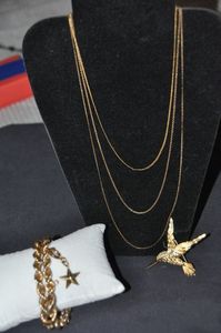 lot 252 image: Gold Filled Jewelry, Necklaces, Bracelet and Broach