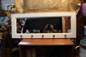 lot 28 image: Coat  hat hanger mirror