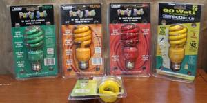 lot 47 image: Party bulbs and more see pictures