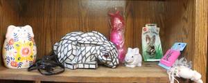 lot 73 image: Bunny light bunny piggy bank bunny bottle opener and much more