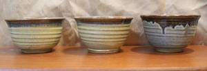 lot 102 image: Clay bowls