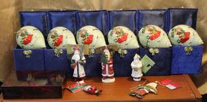 lot 107 image: Christmas ornaments