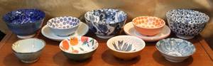 lot 114 image: Lot of porcelain bowls made in Japan and others see pictures