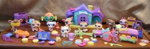 lot 169 image: Tote of Littlest pet shop toys