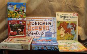 lot 172 image: Lot of puzzles books and more