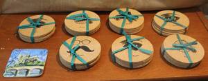 lot 186 image: Lot of cork coasters